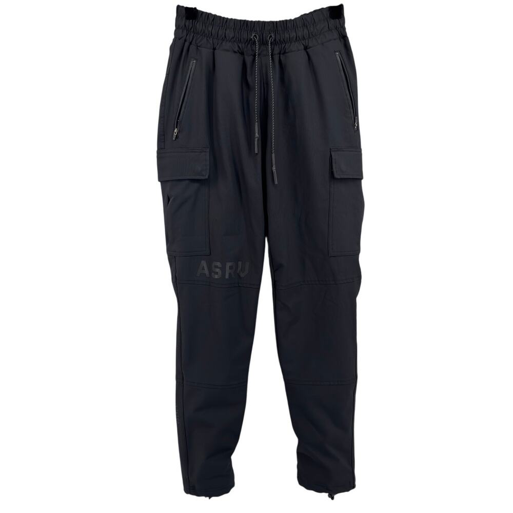 ASRV Tetra Cargo Cinch Reflective Pants Mens M Black 28" Drawstring DSG-0297 Gym